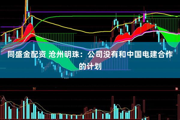同盛金配资 沧州明珠：公司没有和中国电建合作的计划