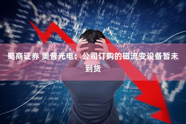 蜀商证券 奥普光电：公司订购的磁流变设备暂未到货
